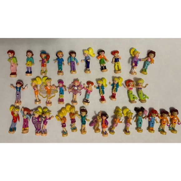 Vintage Late 90s early 2000s Polly Pocket Figures, lot Of 35 - Picture 3 of 7
